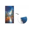 Auto - Skyline - Zon - Blauw fotobehang vinyl groot -3d
