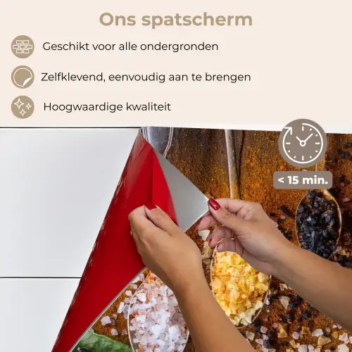 Smaakexplosie in Lepels keuken achterwand spatscherm klein -spatscherm_NL