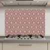 Strak - Patroon - Roze - Donkerblauw keuken achterwand spatscherm klein 900 -3d_website