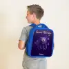 Kosmisch tentakelmonster Kinderrugzak - Blauw middel -sfeer2