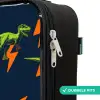 Bliksemsnelle raptors Kinderkoffer - Zwart klein -rits_NL