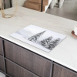 Fijnsparren - Sneeuw - Winter - Landschap - Stilte Inductie beschermer vinyl 3mm klein -sfeer8