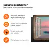 Doorkijk - Strand - Palmboom - Tropisch Inductie beschermer vinyl 3mm klein -zzzzzzz-td-ups