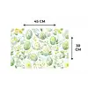 Patroon - Groen - Eieren Placemat vinyl groot -specs