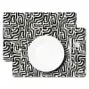 Grafisch - Lijnen - Zwart - Wit Placemat vinyl groot 368 -zzsfeer2_Kitchenyeah-website