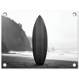Surfplank - Zand - Zee tuinposter los doek klein -3d