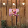 Vrouw - Abstract - Cirkel - Bloemen tuinposter los doek klein -sfeer1