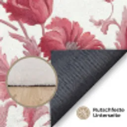 Barok - Patroon - Rood Vloerkleed Rechthoek klein 1091 -uniquesellingpoint_antislip_DE_DE