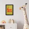 Ciao bella - Rood - Groen - Stippen fotolijst zwart zonder passe partout klein -usfeer4_kinderkamer
