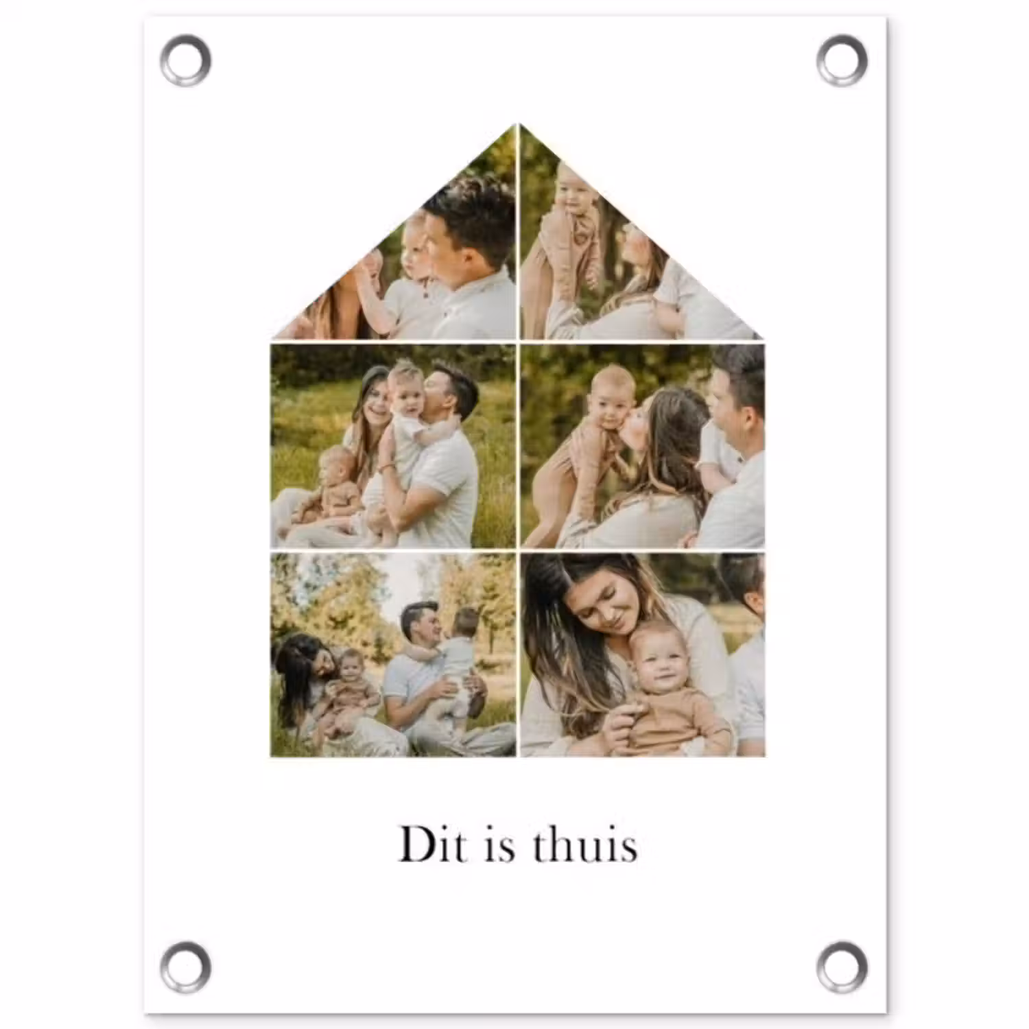 Gepersonaliseerde tuinposter - Dit Is Thuis - Collage
