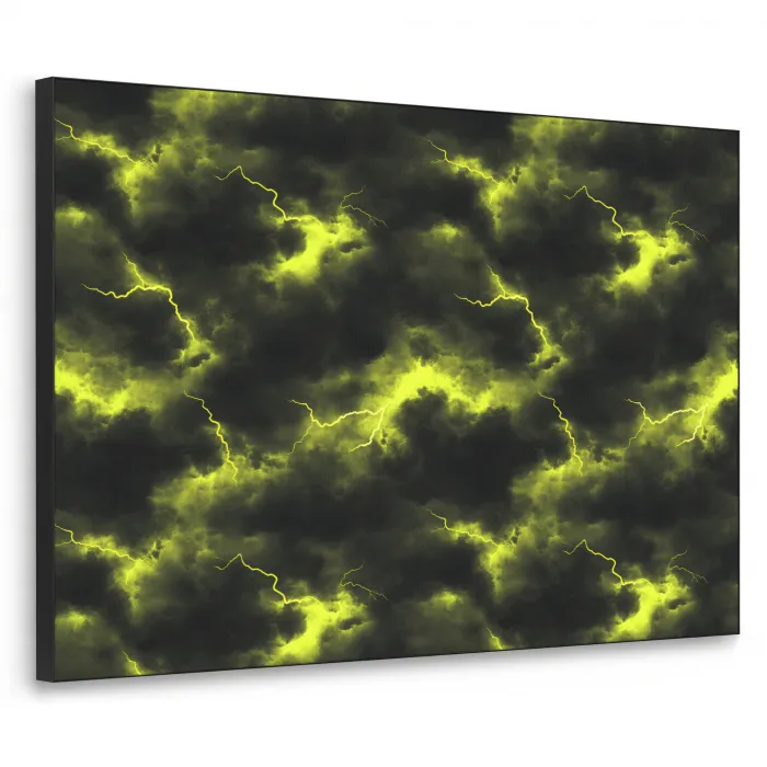 Geel - Storm - Wolken Textielframe - compleet frame klein 947 -3d