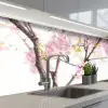 Kersenbloesem - Roze - Bloemen - Sakura - Natuur keuken achterwand 2 middel -3d_schuin