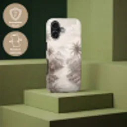 Jungle - Watervallen - Tropisch - Illustratie Toughcase MagSafe Apple iPhone 17 klein -USP_PrintM_DE
