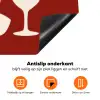 Wijnglazen - Silhouetten - Wit Inductie beschermer vinyl 3mm klein -zzzzzzz-td-onderkant