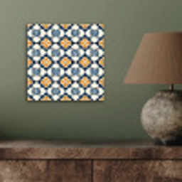 Klassiek - Geometrisch - Blauw aluminium wit klein 46 -sfeer2