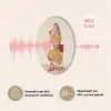 Illustratie - Mascara - Vrouw - Geel Akoestische PET Vilt - Rond klein -USP_NL