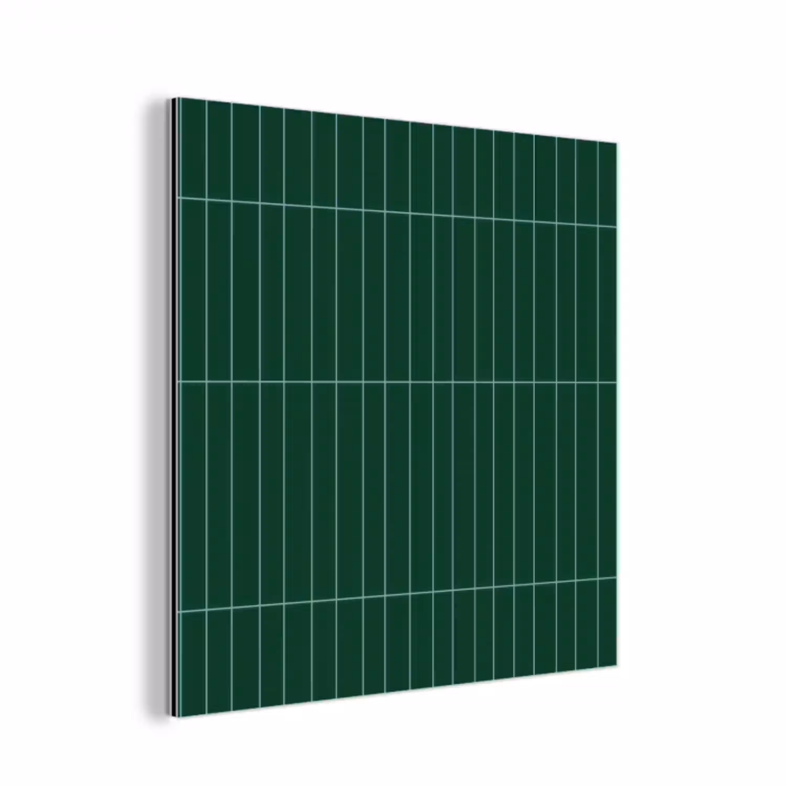 Patroon - Tegels - Donkergroen aluminium wit klein 46 -3d