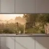 Hek - Natuur - Mist - Veld keuken achterwand 2 middel zz_3dshopping