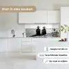 Vrouwen - Zonnehoed - Strand - Zwart - Wit keuken achterwand 2 middel -sfeer4_NL