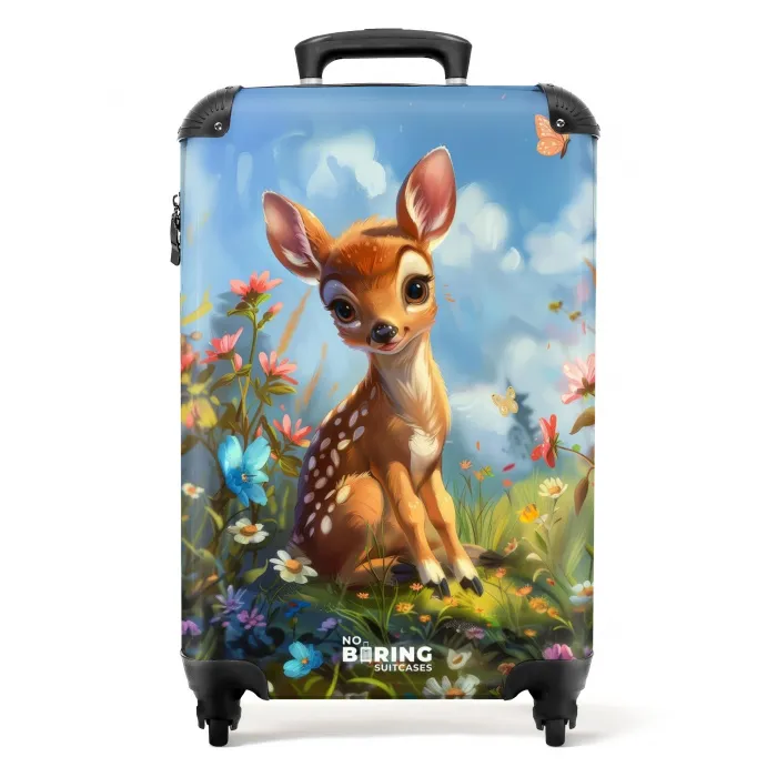 Bailey bloemenhertje Koffer - NBS - Handbagage middel -productfoto_recht