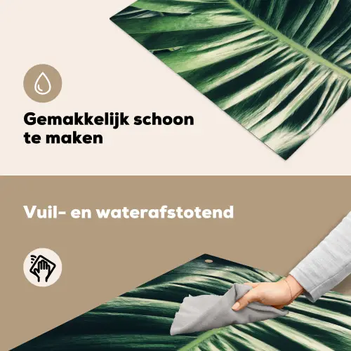 Tropisch - Inductie mat - Natuur - Inductie beschermer - Jungle Inductie beschemer met haakjes middel -ky-schoon-nl