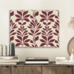 Abstract - Bladeren - Burgundy PET vilt klein 837 -sfeer1