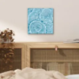 Water - Blauw - bubbels aluminium wit klein -sfeer3