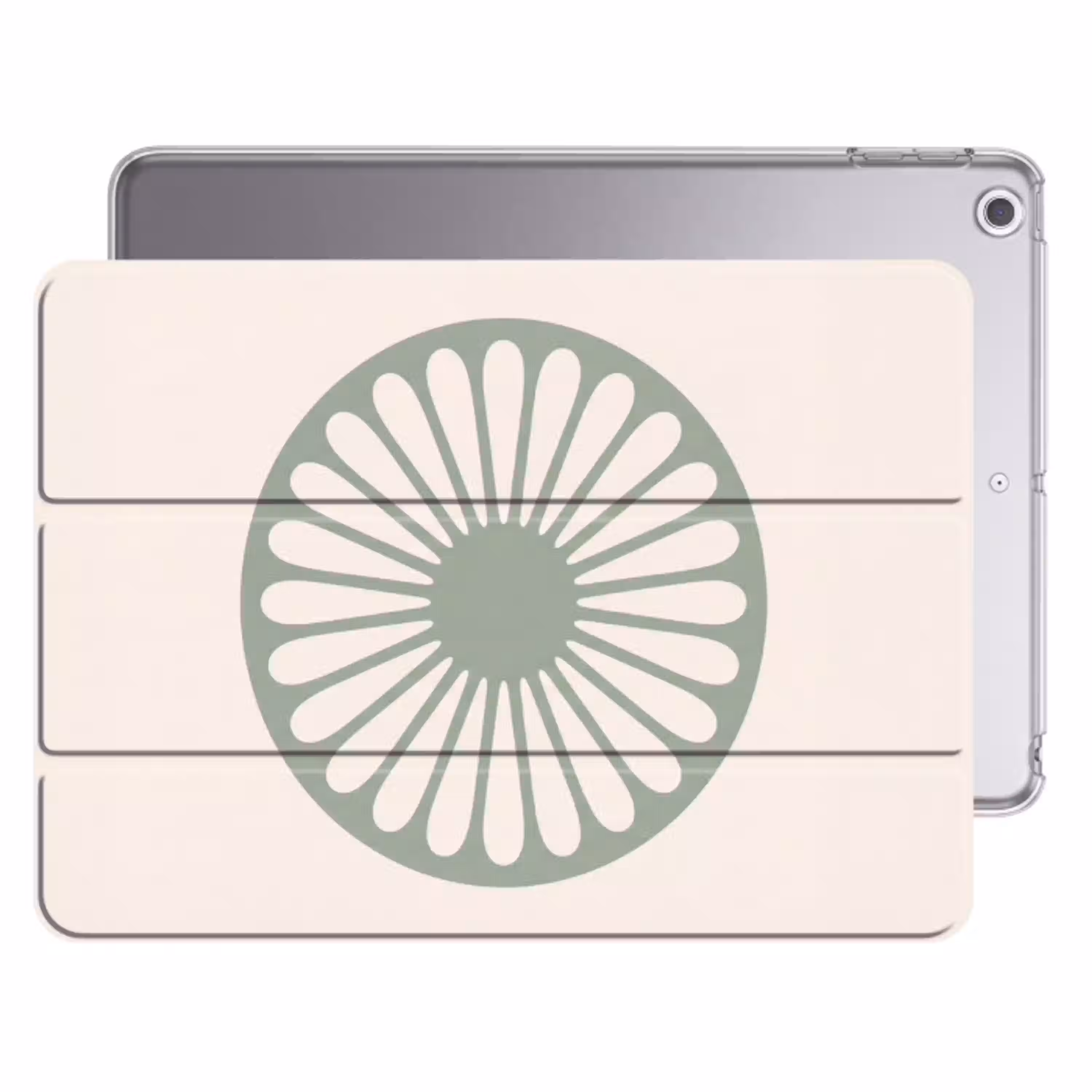 Abstract - Patroon - Radiaal - Modern - Groen Apple iPad 2017 middel -threedimensional_3d_global