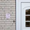 Paars marmer - Klassiek Naambord Huisje klein -sfeer1
