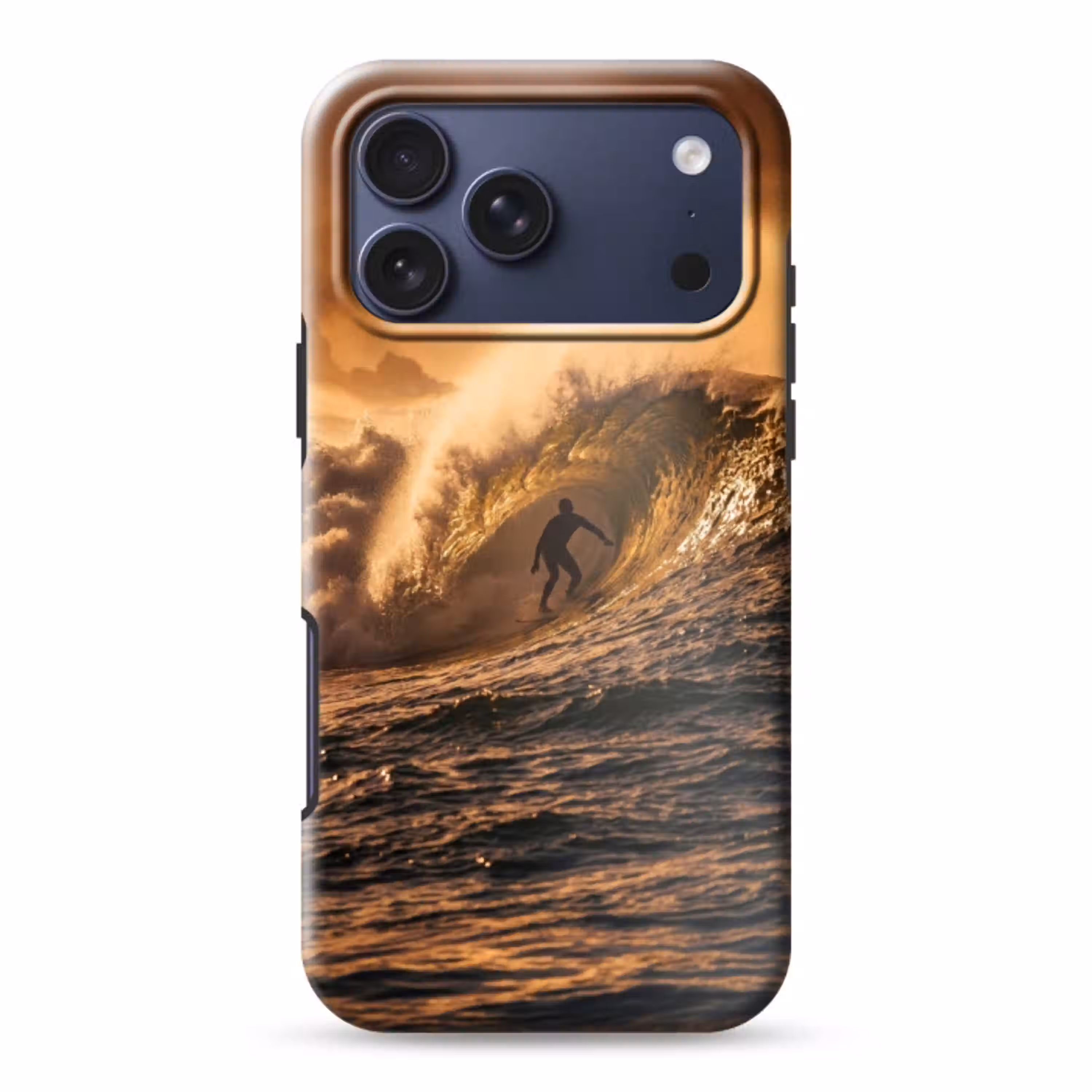 Surfer - Golf - Oceaan - Sport - Oranje Toughcase MagSafe Apple iPhone 17 Pro Max klein -3d
