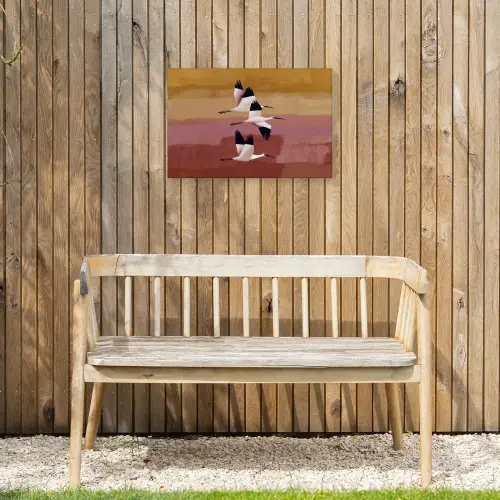Vogels - Snavel - Abstract Tuinposter op houten frame 2 cm dik klein -sfeer4