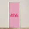 Tekst - Modern - Roze deurposter klein -3d_beige