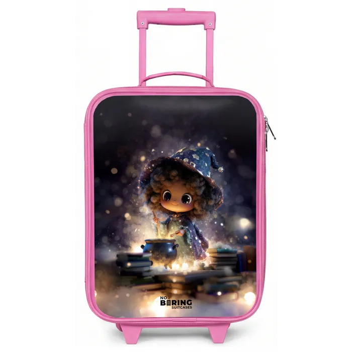 Magische Nacht vol Toverkunst Kinderkoffer - Roze klein -zz3dotto