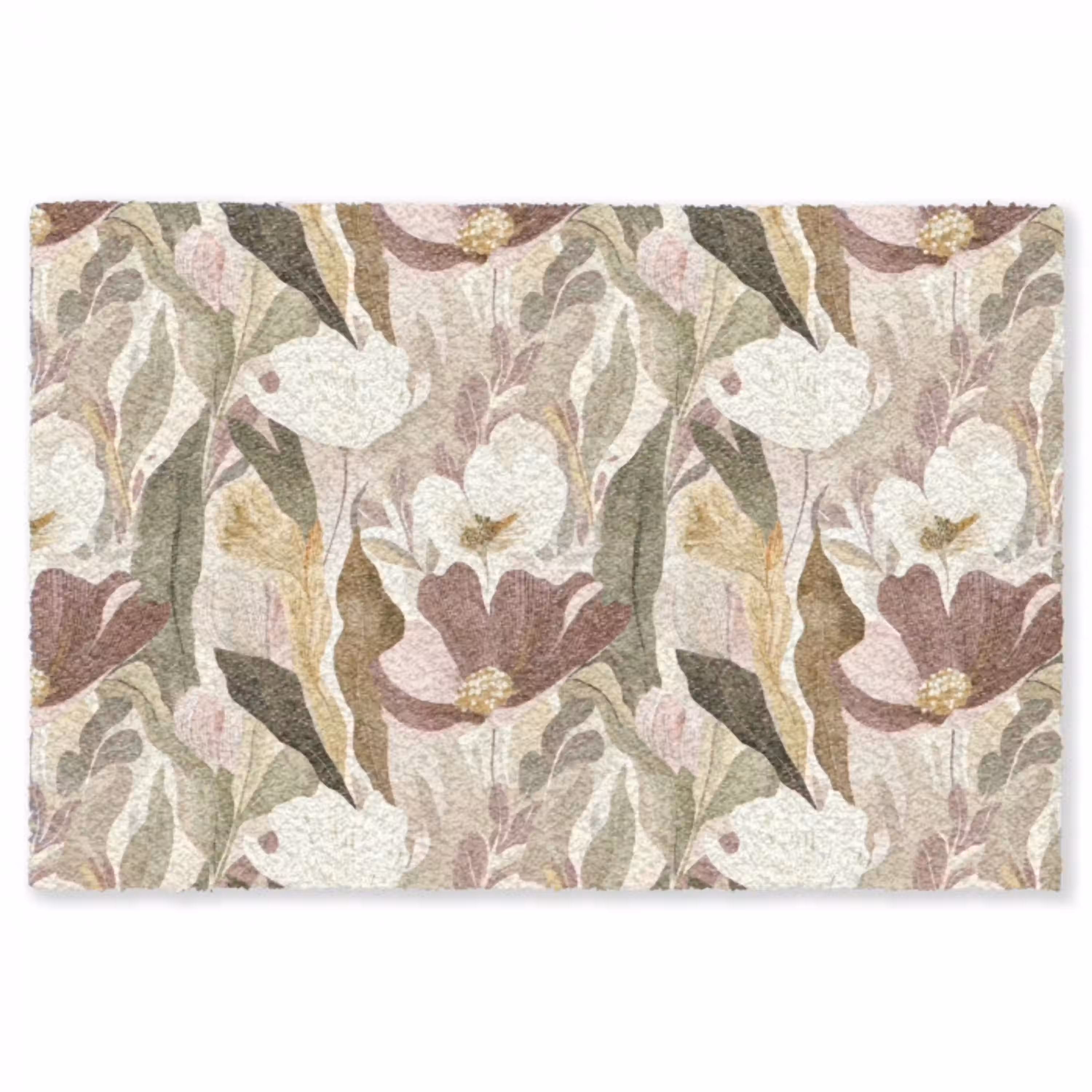 Bloemen - Aquarel - Kleurrijk Vloerkleed Rechthoek klein 1091 -3d