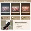 Klaprozen - Roze - Bloemen - Botanisch - Kunst Light Box met batterij (Wandlamp) middel -USP_lichtkleurNL