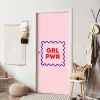Grl pwr - Roze - Kader deurposter klein -sfeer6