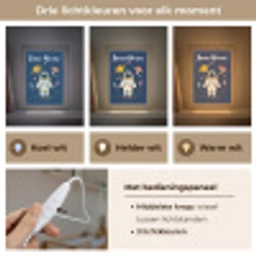 Astronaut - Planeten - Raket Light Box met kabel (Kinderlampje) klein -USP_lichtkleurNL