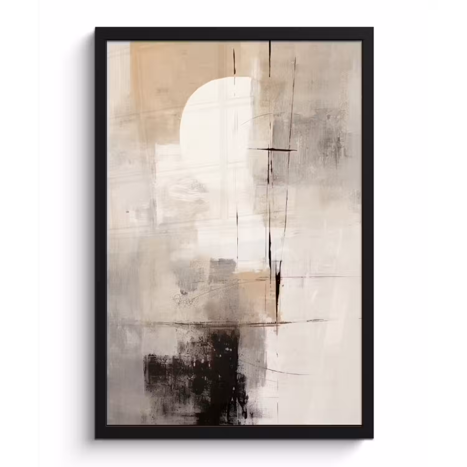 Poster met lijst - Abstract - Kunst - Grijs