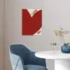 Loveyou - Rood - Hart poster papier klein -sfeer3