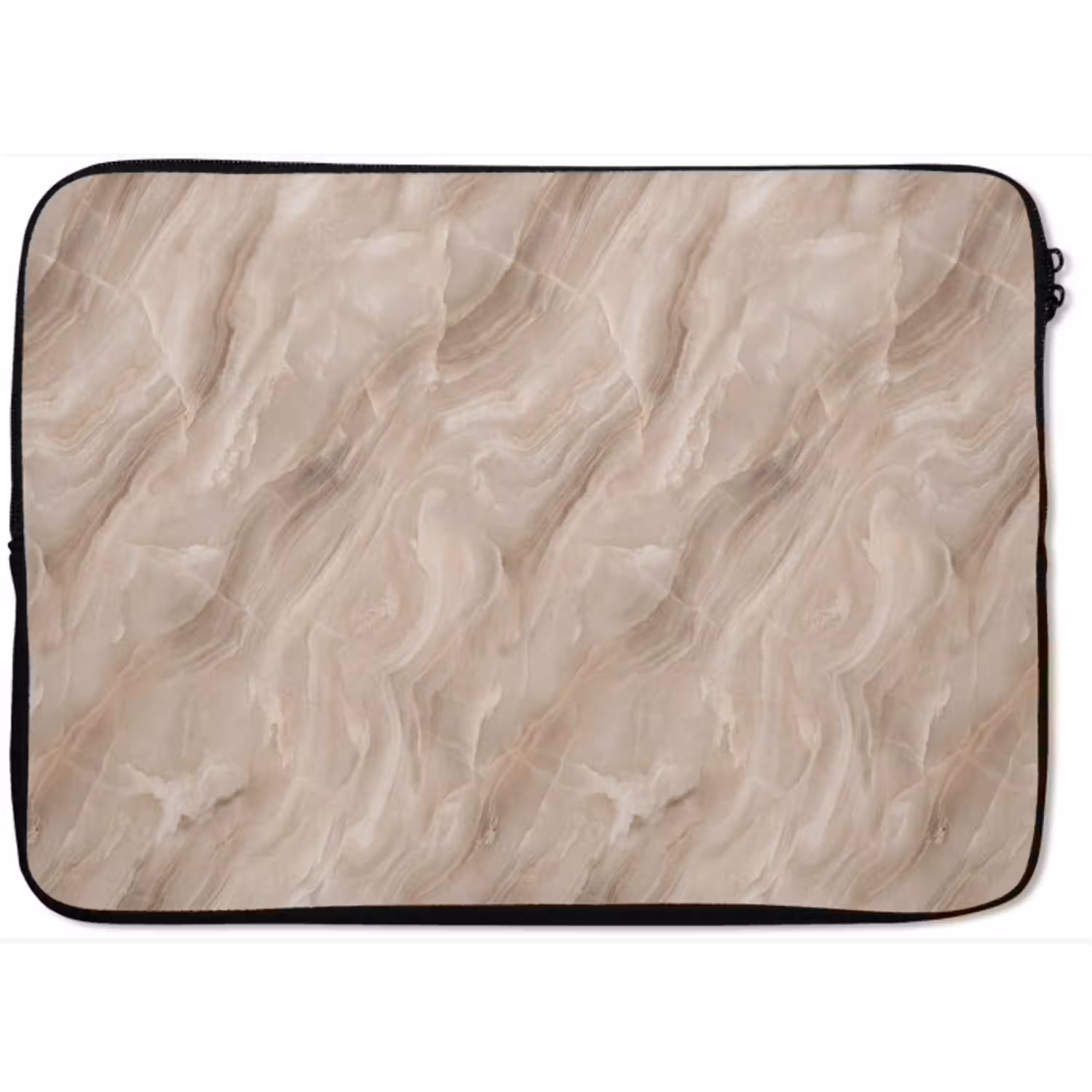 Steen - Golvend - Abstract - Beige laptophoes neopreen klein -zkaufland3dotto