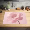 Bloem - Pioenroos - Roze Inductie beschermer vinyl 3mm klein -sfeer5