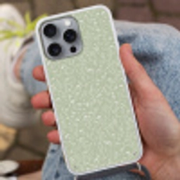 Bloemen - Patroon - Groen Hoesje iPhone 16 Pro Max met koord klein 804 -sfeer3