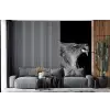 Dieren - Leeuw - Zwart - Wit - Portret fotobehang vinyl groot -bank