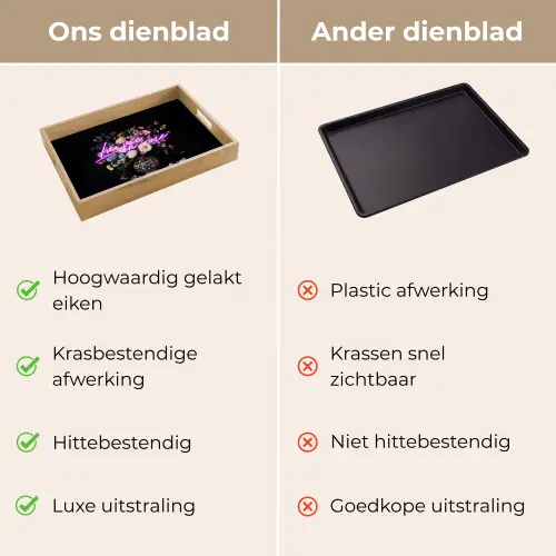 Neon - Vaas - Bloemen Dienblad Rechthoek middel -USP_VergelijkingNL