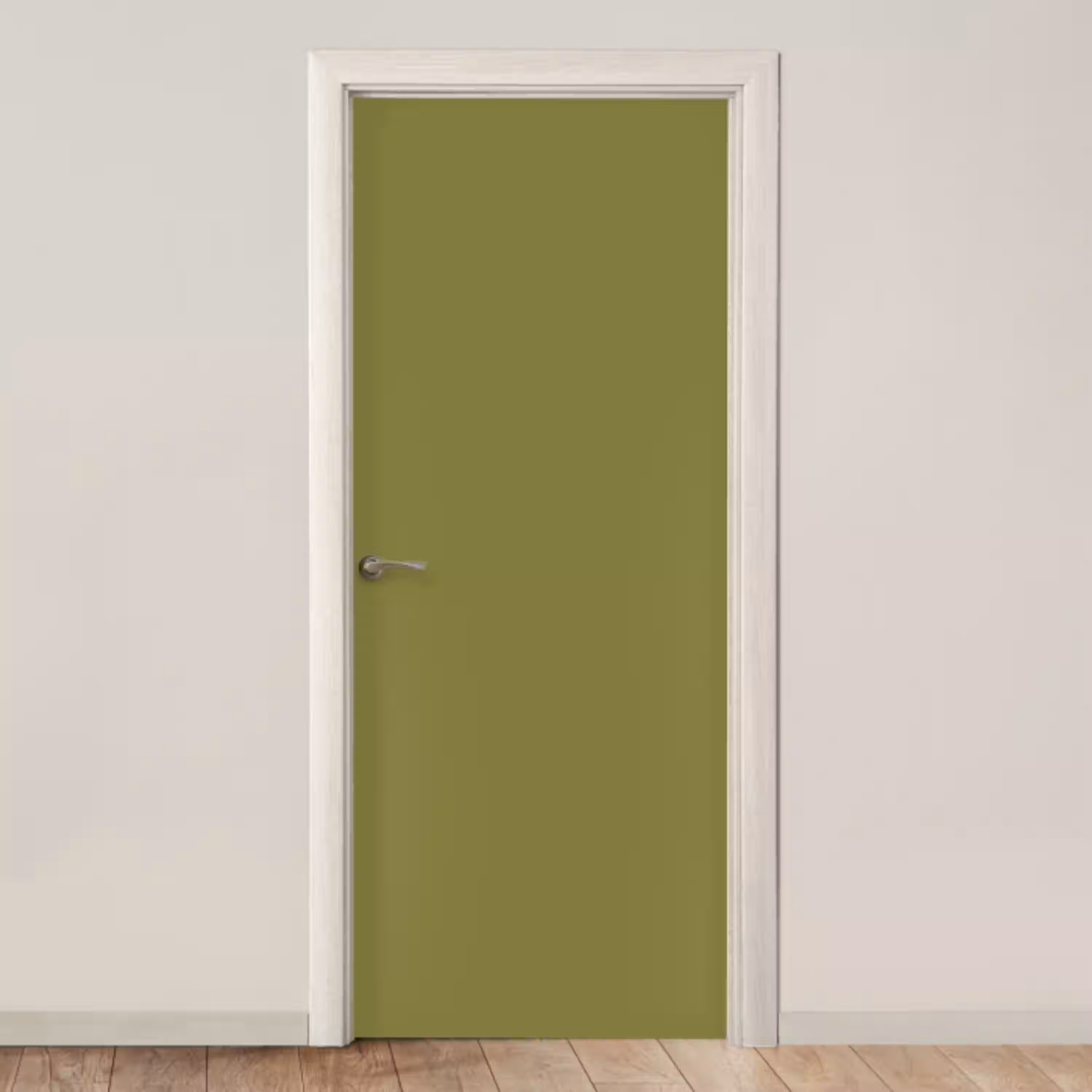 Juniper - Groen - Organisch deurposter klein 289 -3d_beige