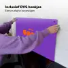 See the good - Oranje - Paars - Smiley Inductie beschemer met haakjes klein -ky-ophangen-nl