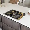 Versmelting van Zwart en Goud Inductie beschermer vinyl 3mm klein -sfeer8