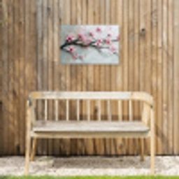 Bloesem - Kunstzinnig - Roze - Sakura Tuinposter op houten frame 2 cm dik klein -sfeer4