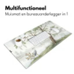 Reiger - Landschap - Groen Muismat XXL klein -sfeer4