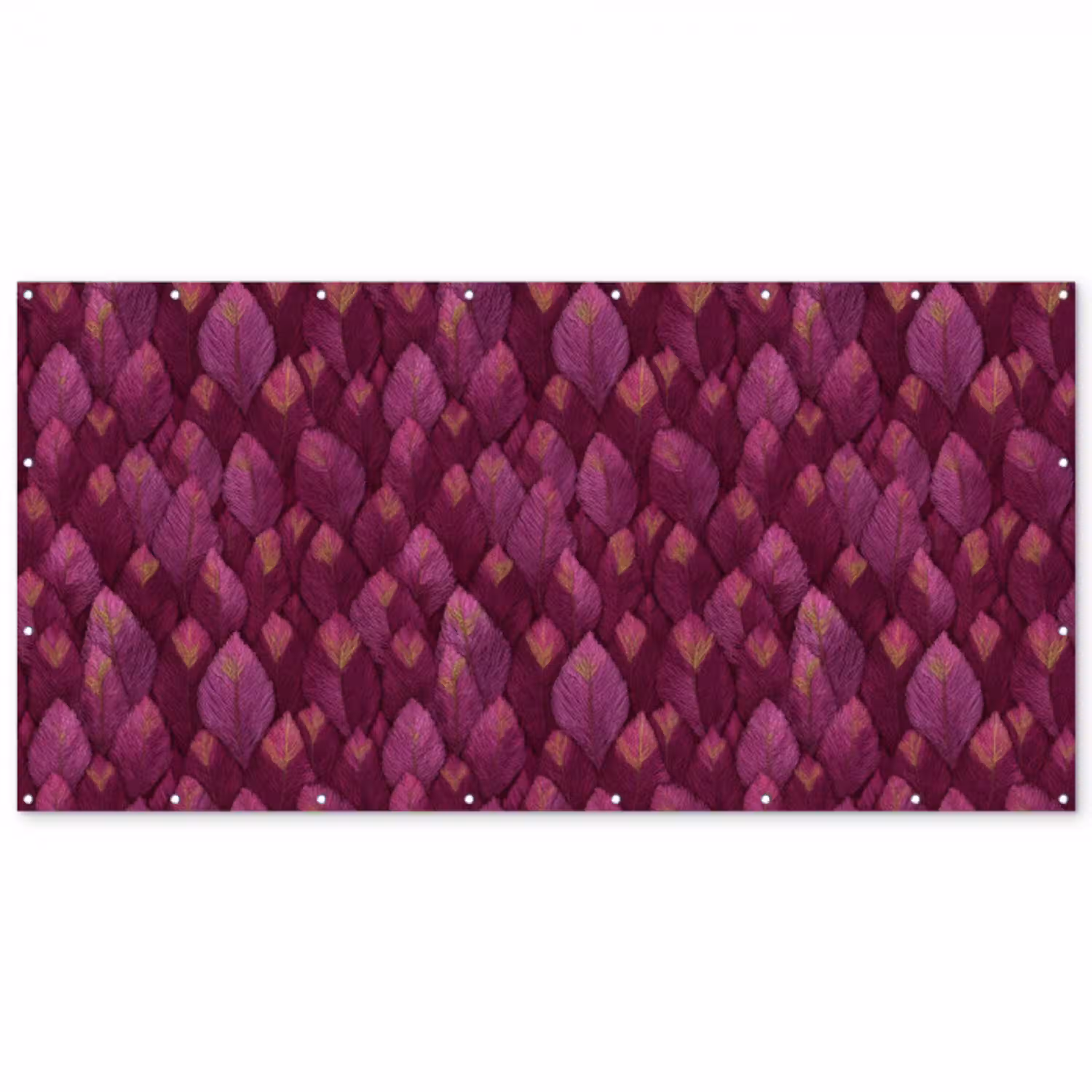 Bladeren - Patroon - Burgundy Balkonbeschermer Duitsland klein 596 -zz_3d